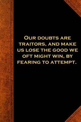 Read Shakespeare Quote Journal Doubts Traitors Attempt: (Notebook, Diary, Blank Book) - NOT A BOOK | ePub
