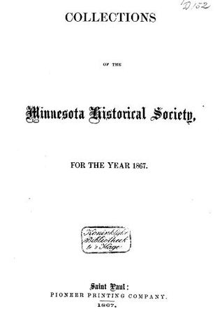 Download Collections of the Minnesota Historical Society, for the Year 1867 - Henry M. Rice file in PDF
