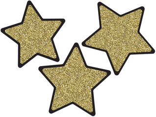 Read Sparkle and Shine Solid Gold Glitter Stars Cut-Outs - Carson-Dellosa | PDF