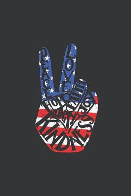 Download Notebook: Patriotic Peace Sign American Flag 4th of July Journal & Doodle Diary; 120 White Paper Numbered Plain Pages for Writing and Drawing - 6x9 in. - True Patriot Publishing Co | ePub