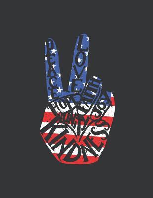 Read Notebook: Patriotic Peace Sign American Flag 4th of July Journal & Doodle Diary; 120 Squared Grid Pages for Writing and Drawing - 8.5x11 in. - True Patriot Publishing Co file in ePub
