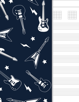 Read Online Guitar Tab Notebook: 6 String Chord and Tablature Staff Music Paper, Hard Rock Cover - Amadeus Publications file in PDF